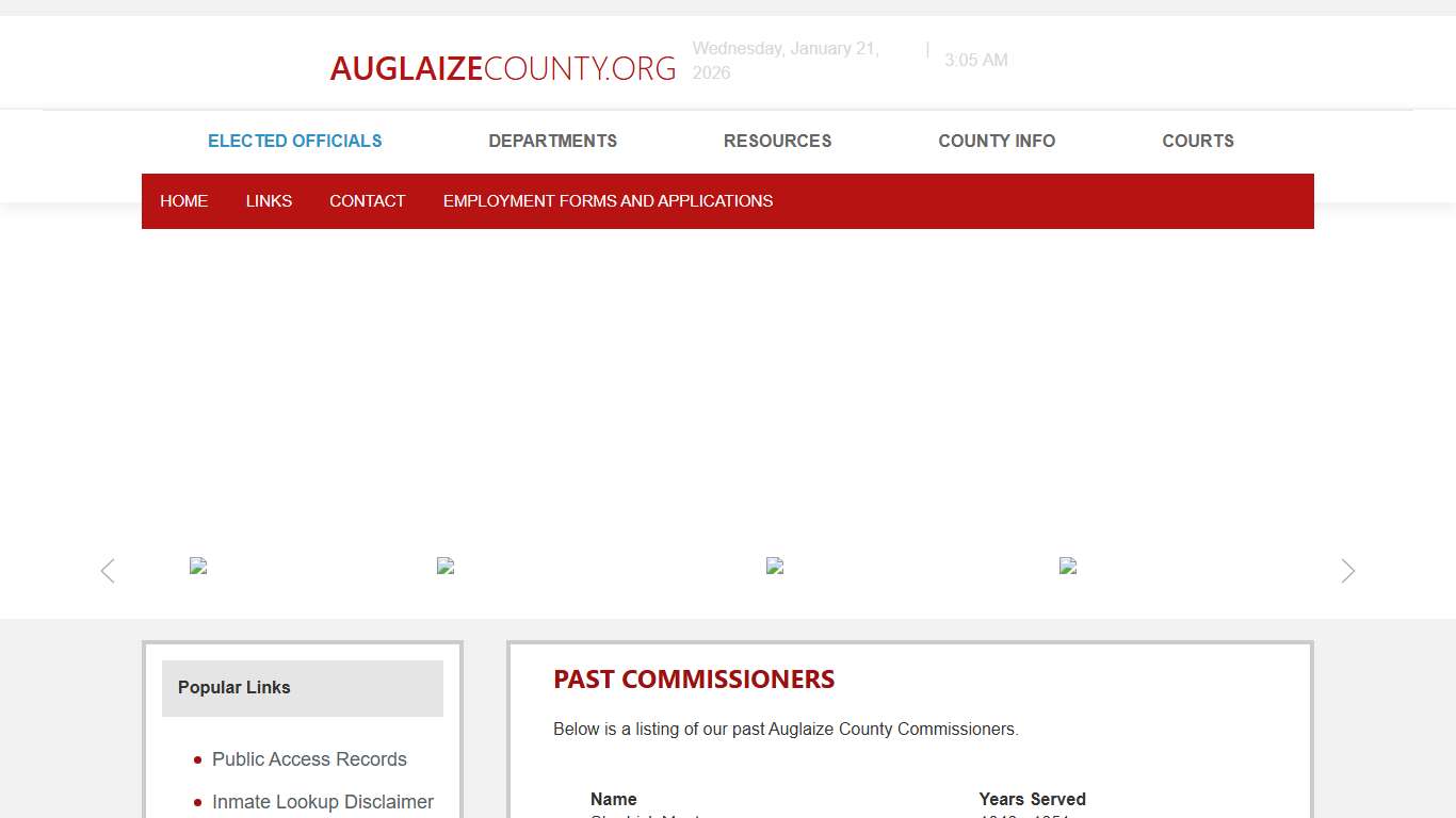 Past Commissioners | Auglaize County